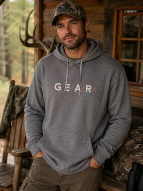SITKA GEAR Hoodie Sweatshirt Gray Size Medium